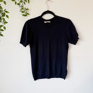 Suistudio Short Sleeve Sweater Top Sz L